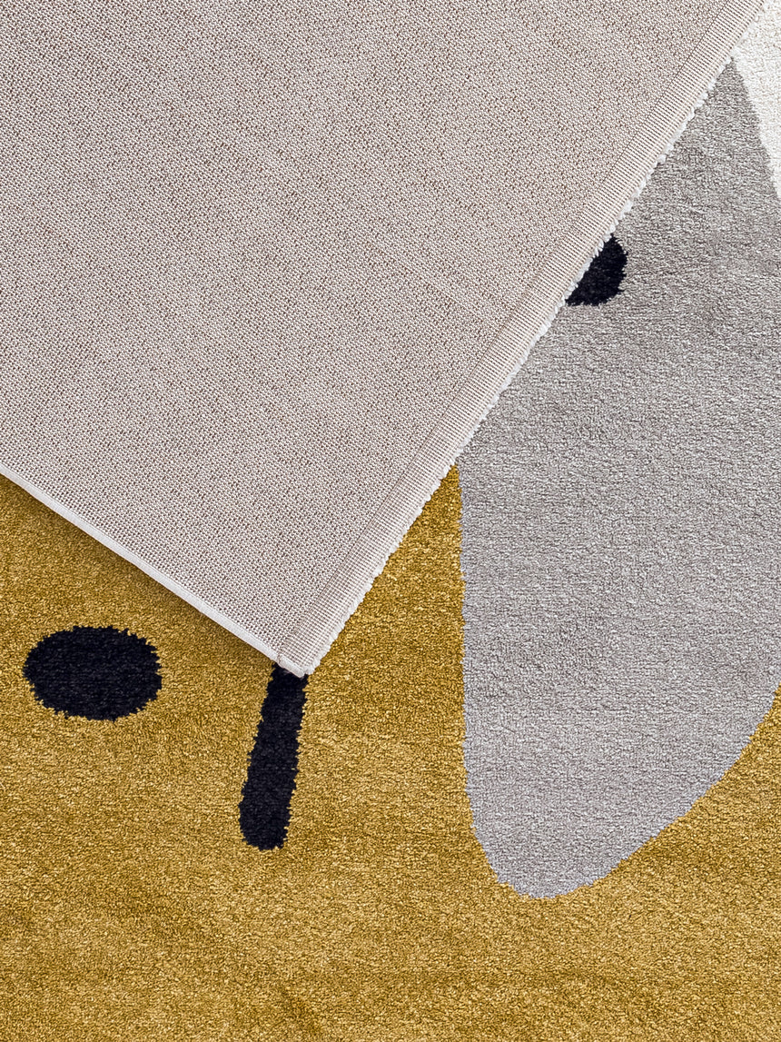 Tapis géométrique hommage à Joan Miró COLLAGE