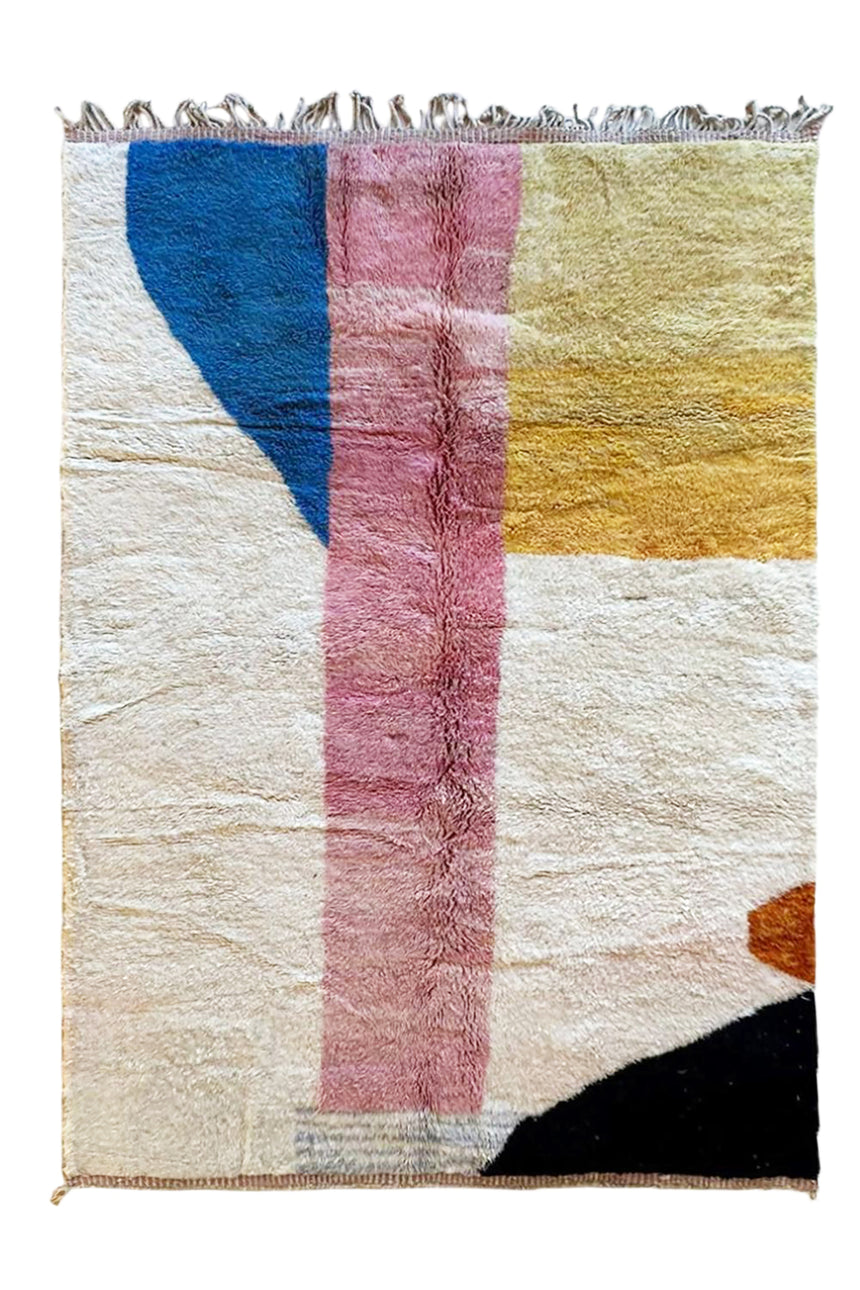 Tapis berbère marocain moderne 216 x 313 cm