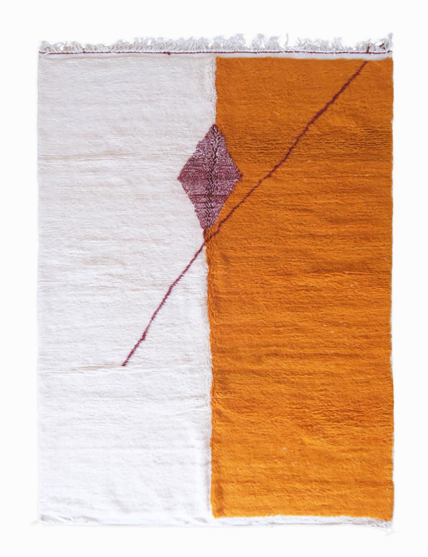 Tapis berbère marocain moderne en laine - tapis sur mesure