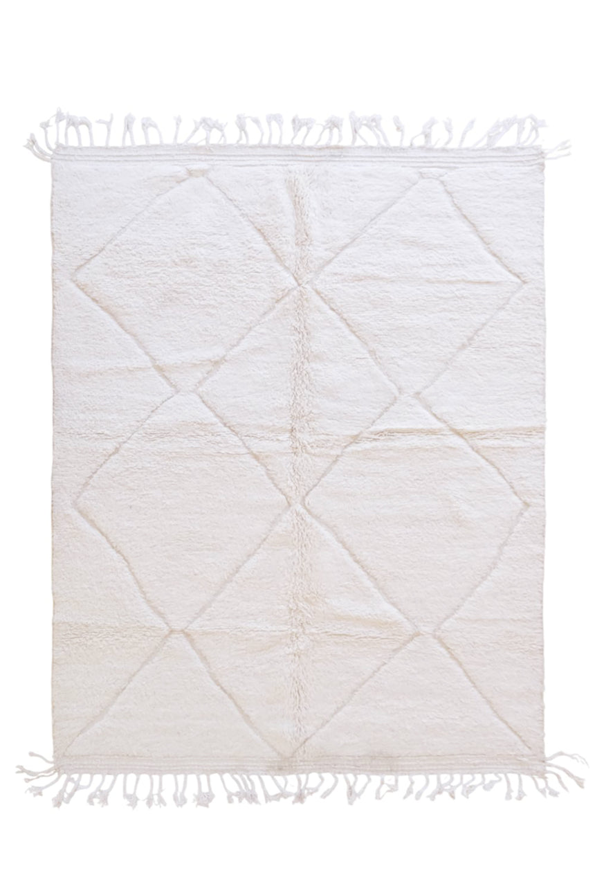 Tapis berbère marocain pure laine 224 x 297 cm