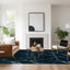 Soft dark and smooth dark blue carpet marble