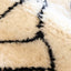 Tapis berbère marocain abstrait pure laine - tapis sur mesure