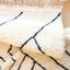 Tapis berbère marocain abstrait pure laine - tapis sur mesure