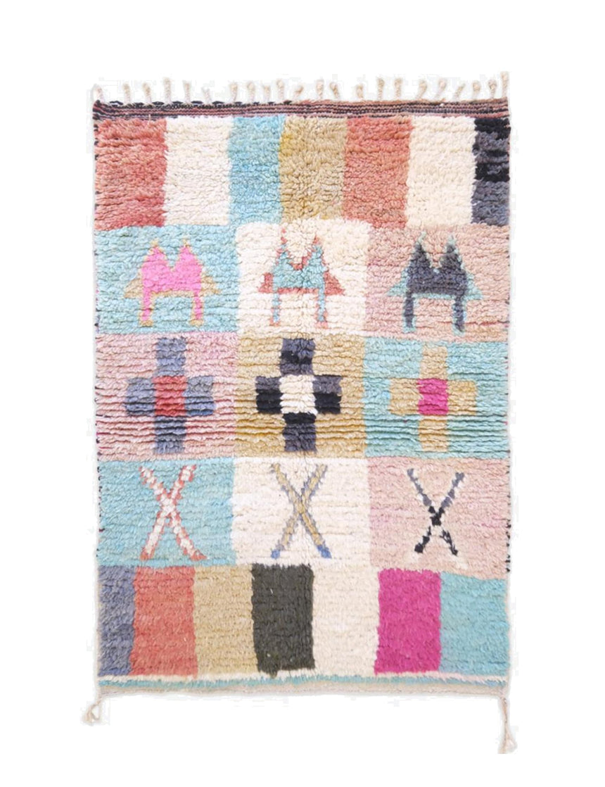Petit tapis berbere marocain en laine 99 x 148 cm - AFKliving