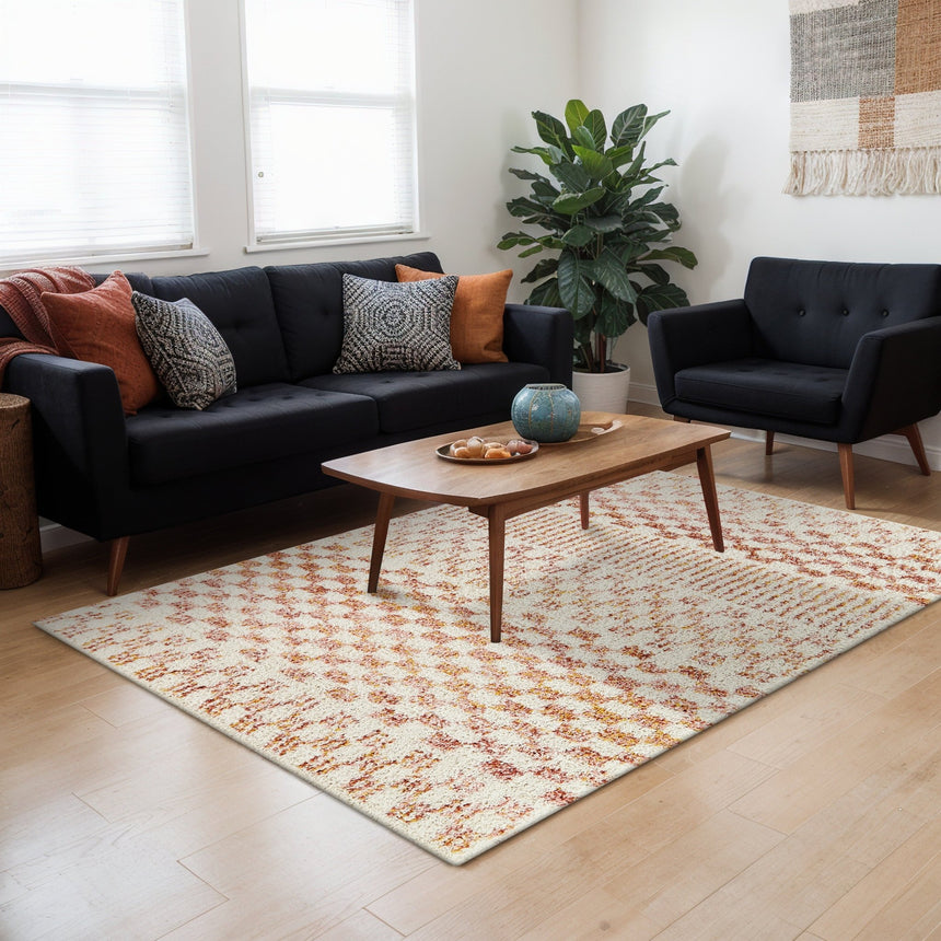 Tapis à poil haut doux et confortable BOHO - AFKliving