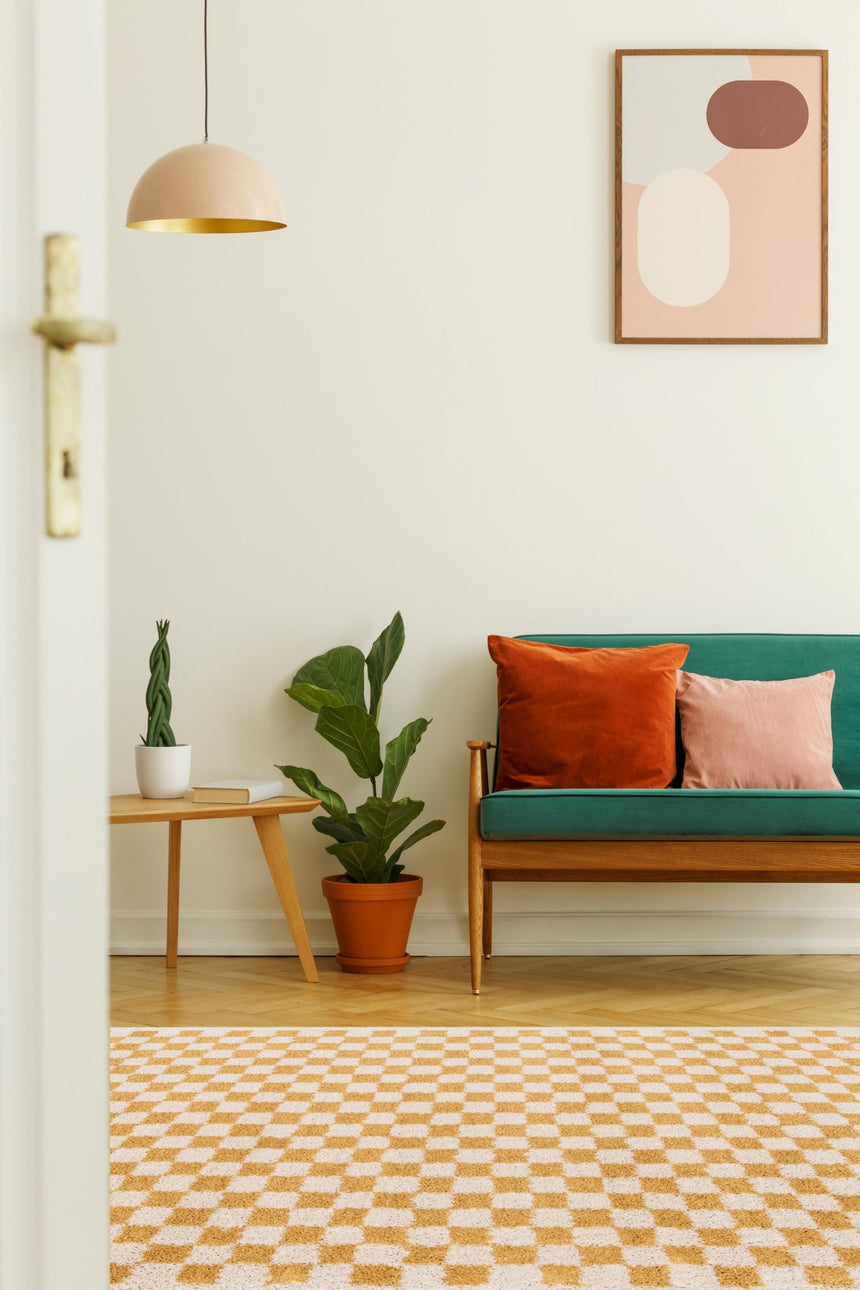 Tapis à poil haut doux et confortable CHECKERS - AFKliving