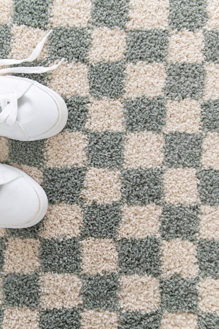 Tapis à poil haut doux et confortable CHECKERS - AFKliving