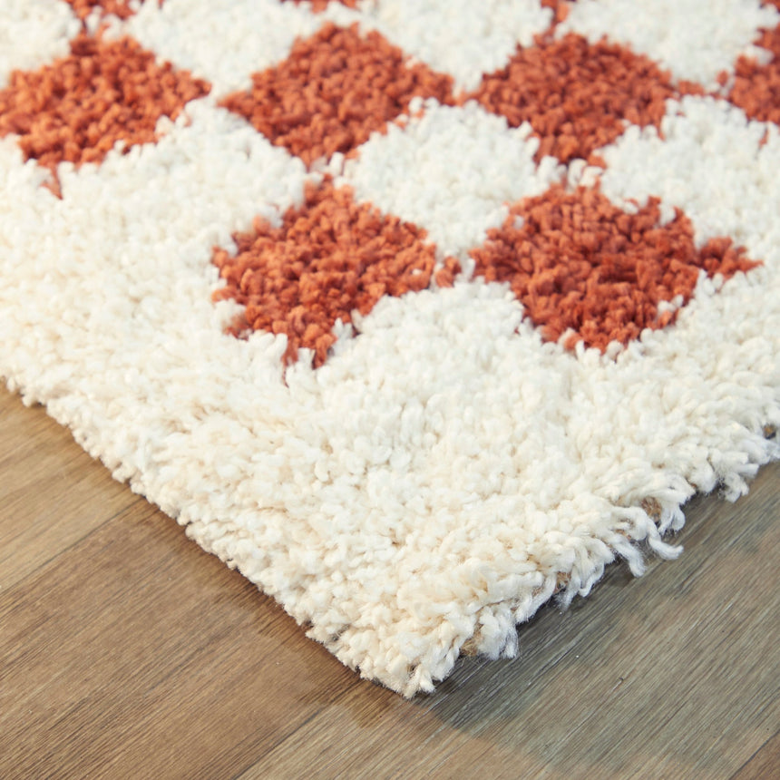 Tapis à poil haut doux et confortable CHECKERS - AFKliving