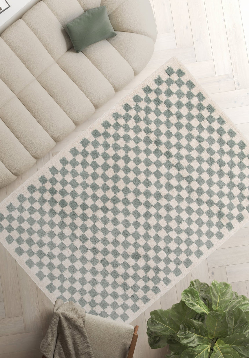 Tapis à poil haut doux et confortable CHECKERS - AFKliving
