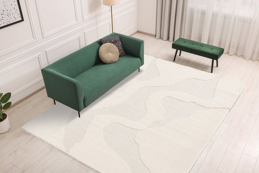 Tapis avec effet relief très doux OSMOSE - AFKliving