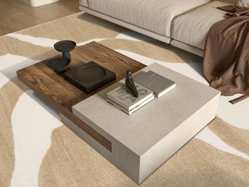 Tapis avec effet relief très doux OSMOSE - AFKliving