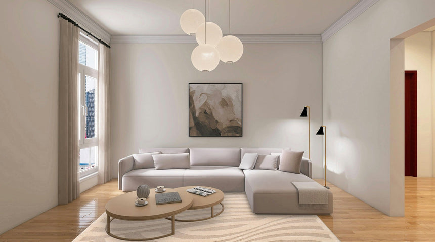 Tapis avec effet relief doux et confortable WAVE