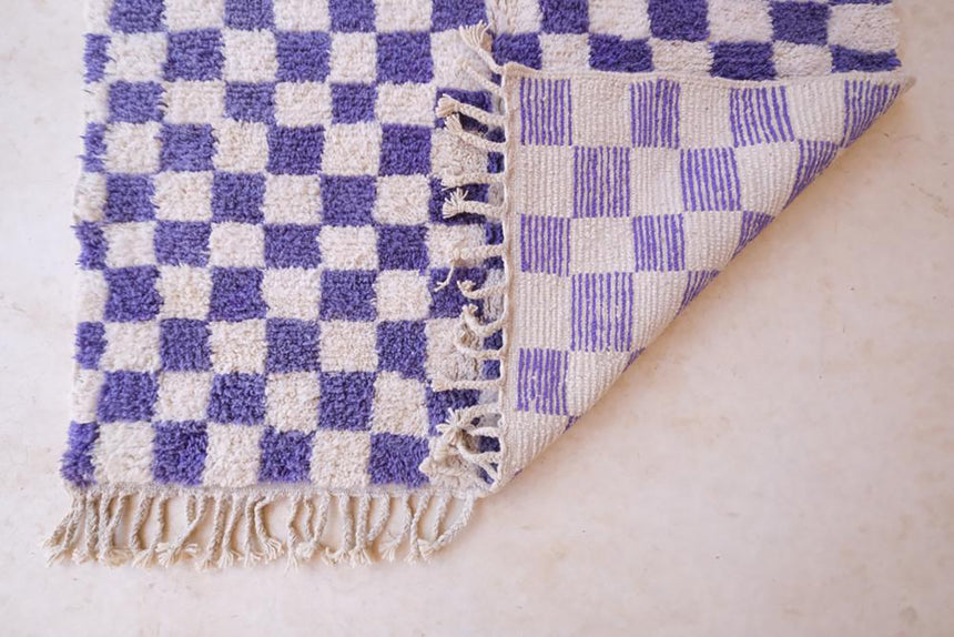 Tapis Berbere à carreaux Beni Ourain 151 x 246 cm - AFKliving