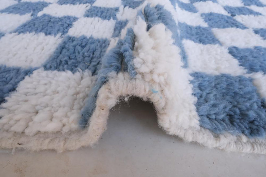Tapis Berbere à carreaux en laine 156 x 240 cm - AFKliving