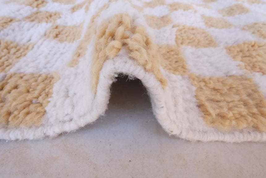 Tapis Berbere à carreaux en laine 164 x 251 cm - AFKliving