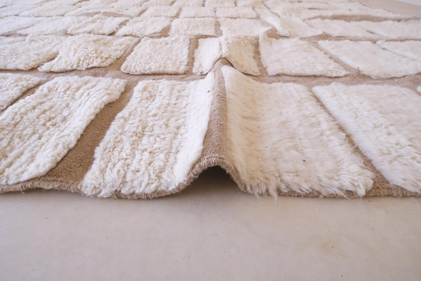 Tapis Berbere Beni Ourain contemporain 246 x 366 cm - AFKliving