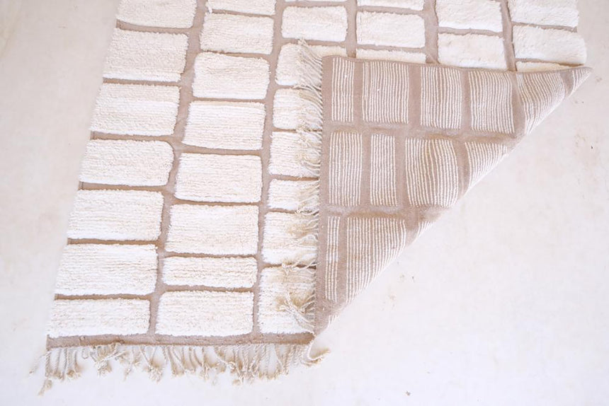 Tapis Berbere Beni Ourain contemporain 246 x 366 cm - AFKliving