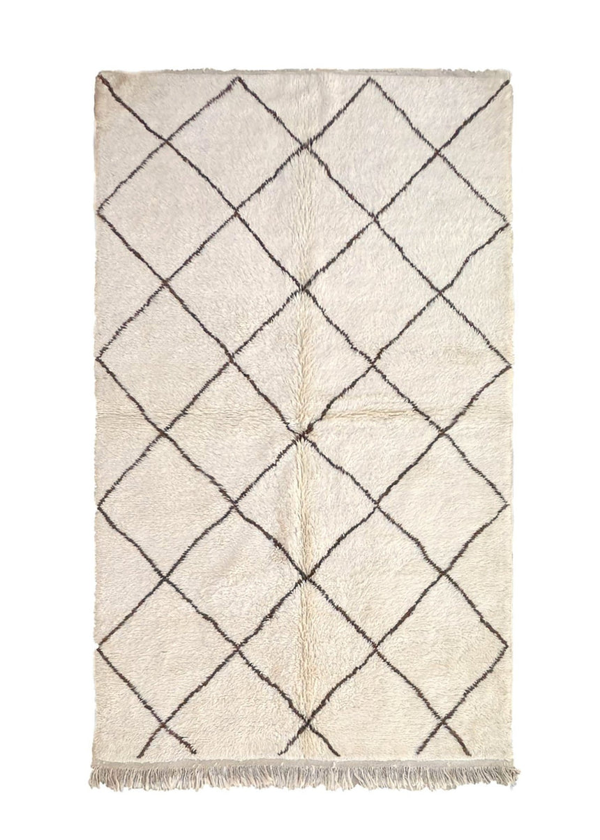 Tapis Berbere contemporain en laine fait main 151 x 253 cm - AFKliving