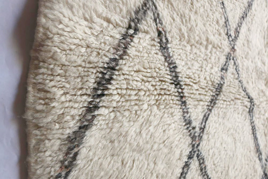 Tapis Berbere en laine beige 168 x 223 cm - AFKliving