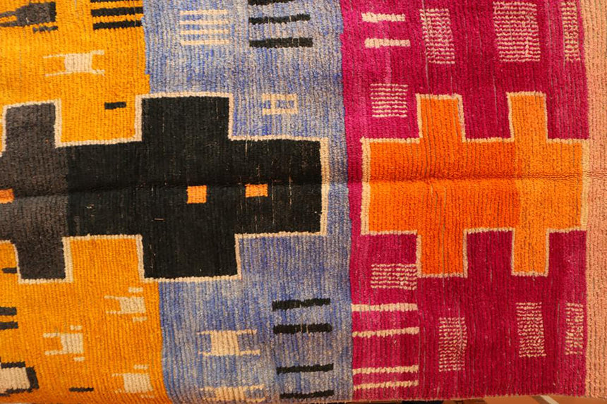 Tapis Berbere en laine Boujad coloré 176 x 295 cm - AFKliving