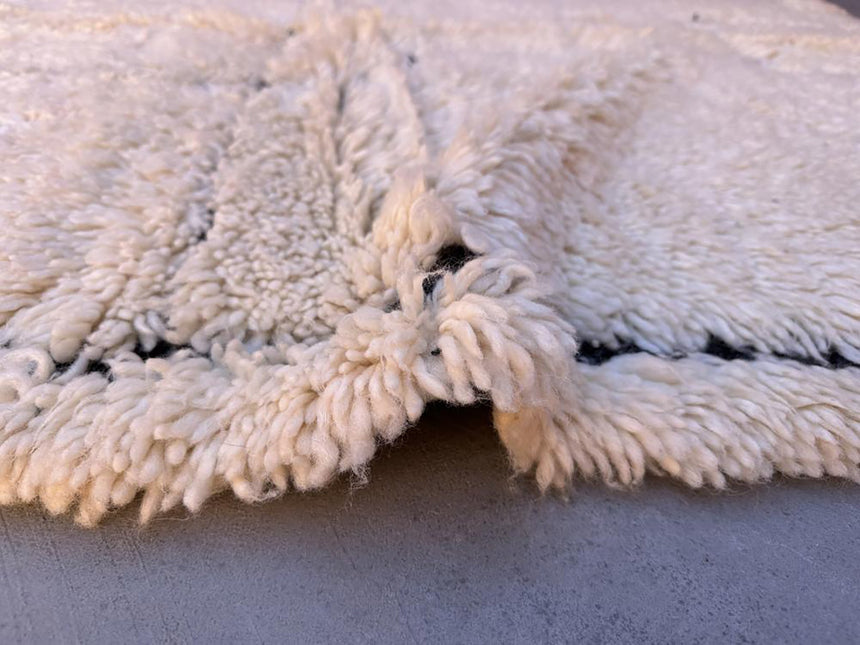 Tapis Berbere en laine de Marmoucha beige 148 x 200 cm - AFKliving