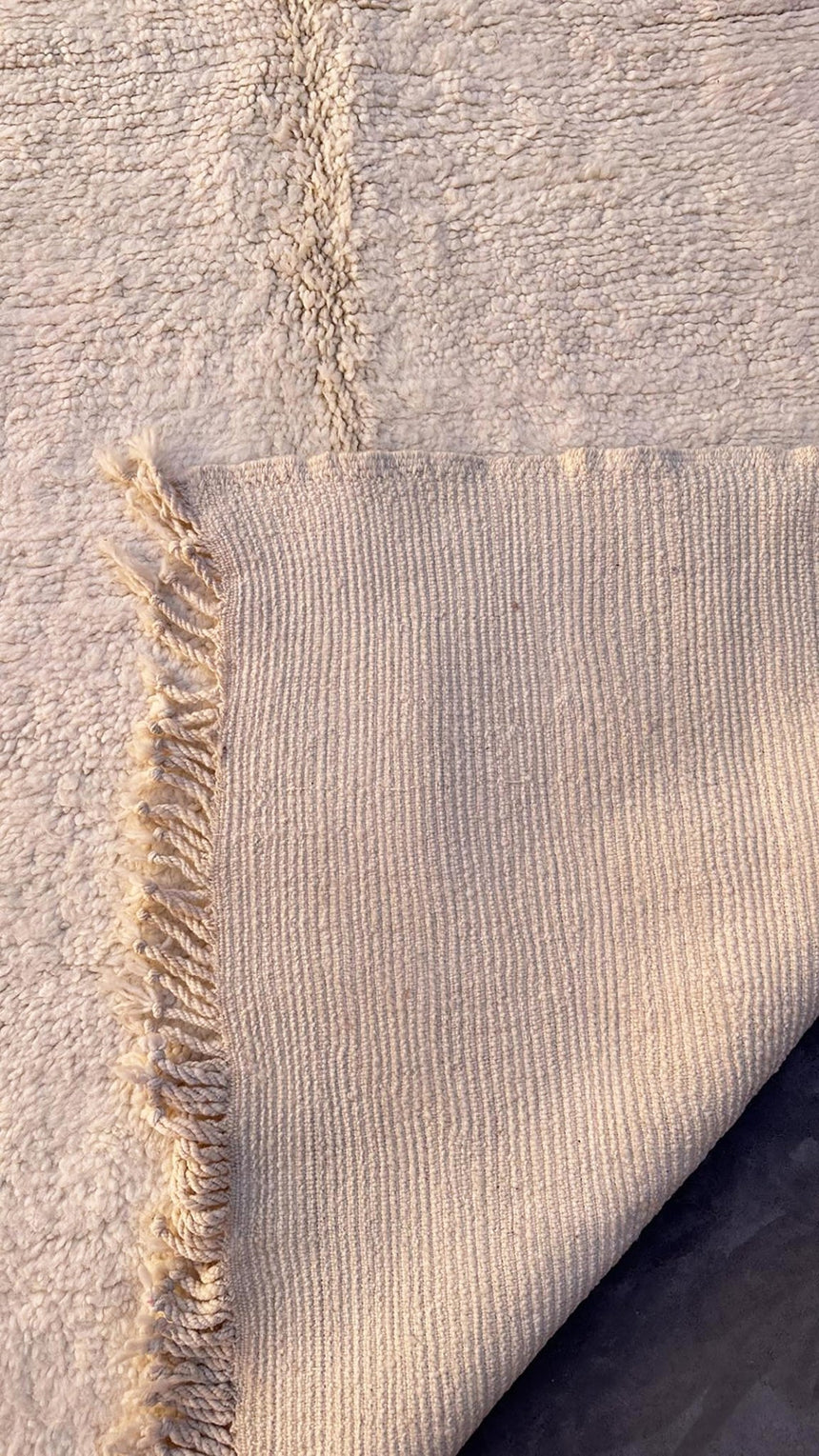 Tapis Berbere en laine de M'Rirt beige 164 x 261 cm - AFKliving