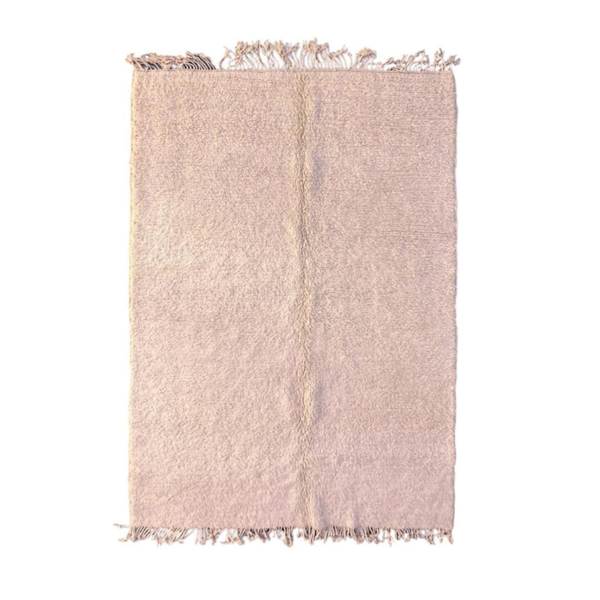Tapis Berbere en laine de M'Rirt beige 164 x 261 cm - AFKliving