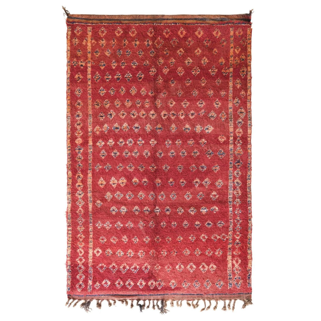 Lot De 2 Petits Tapis Berbères Kilims Rouges – Laine Fait Main – Maroc – 135x72 Cm