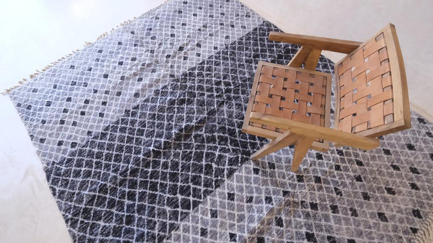 Tapis berbere marocain contemporain 246 x 302 cm - AFKliving