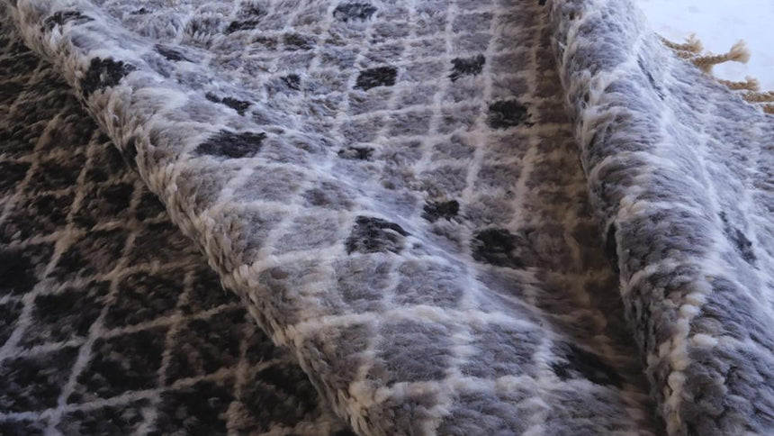 Tapis berbere marocain contemporain 246 x 302 cm - AFKliving