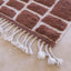 Tapis berbere marocain en laine marron 198 x 294 cm - AFKliving