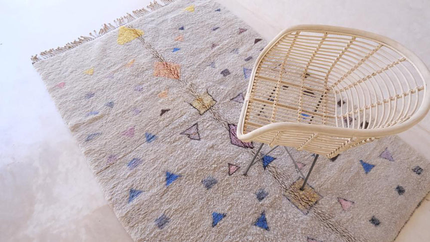 Tapis berbere marocain moderne en laine 173 x 255 cm - AFKliving