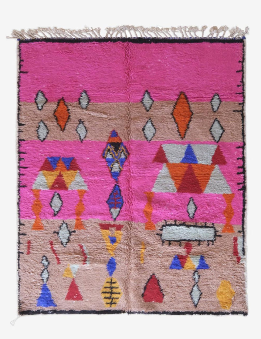 Tapis berbere marocain moderne en laine 191 x 235 cm - AFKliving