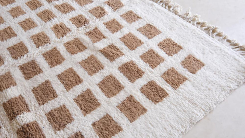 Tapis berbere marocain moderne en laine 191 x 269 cm - AFKliving
