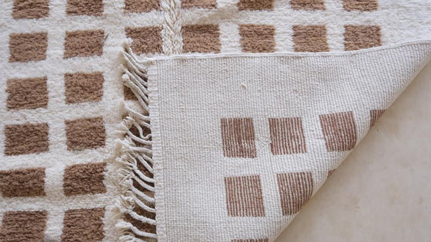 Tapis berbere marocain moderne en laine 191 x 269 cm - AFKliving