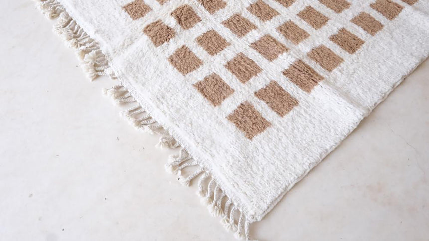 Tapis berbere marocain moderne en laine 191 x 269 cm - AFKliving