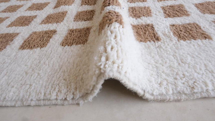 Tapis berbere marocain moderne en laine 191 x 269 cm - AFKliving