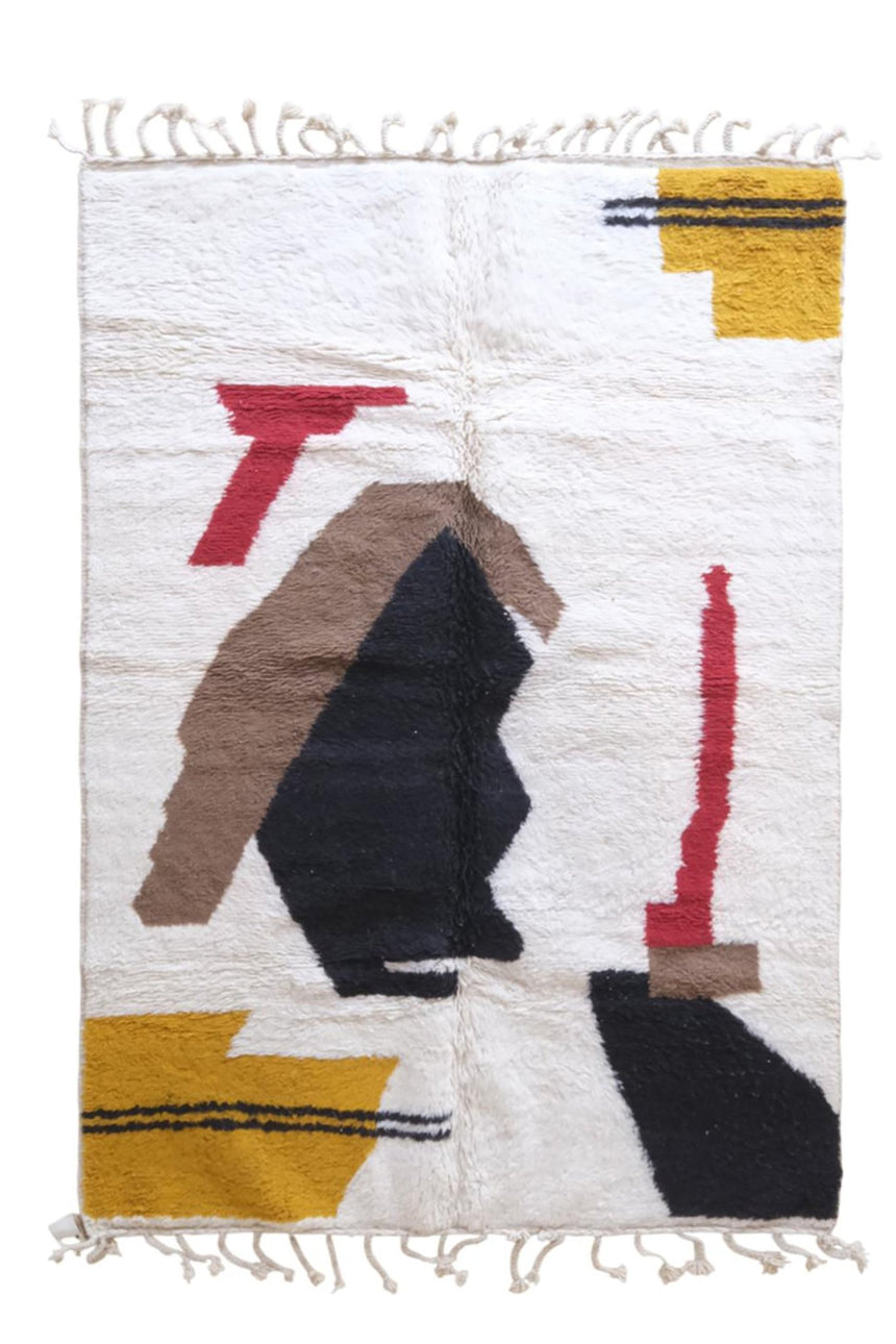 Tapis berbere marocain moderne en laine 191 x 271 cm - AFKliving