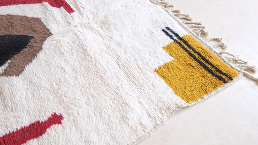 Tapis berbere marocain moderne en laine 191 x 271 cm - AFKliving