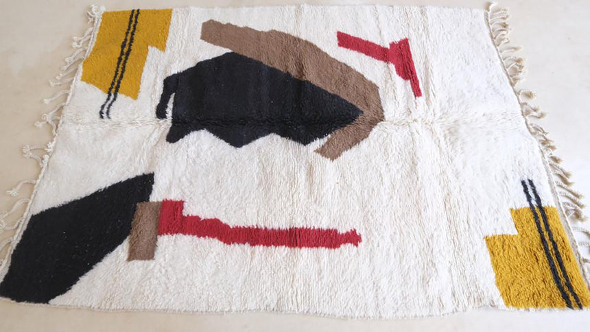 Tapis berbere marocain moderne en laine 191 x 271 cm - AFKliving