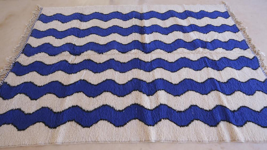 Tapis berbere marocain moderne en laine 200 x 293 cm - AFKliving