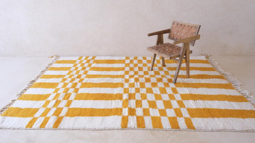 Tapis berbere marocain moderne en laine 203 x 293 cm - AFKliving