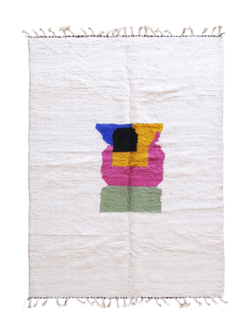 Tapis berbère marocain moderne en laine 205 x 290 cm - AFKliving