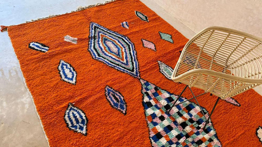 Tapis berbere marocain moderne en laine 206 x 289 cm - AFKliving