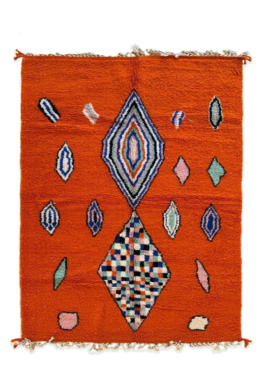 Tapis berbere marocain moderne en laine 206 x 289 cm - AFKliving