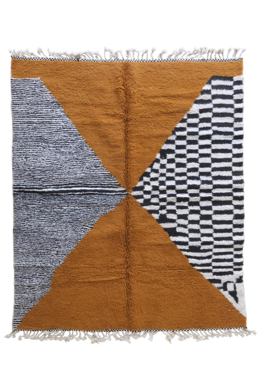 Tapis berbere marocain moderne en laine 212 x 268 cm - AFKliving