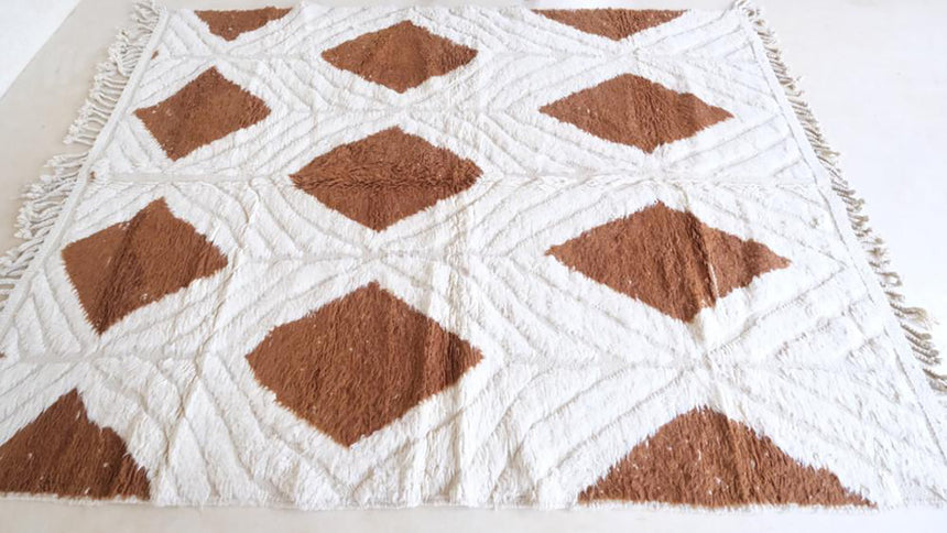 Tapis berbere marocain moderne en laine 218 x 294 cm - AFKliving