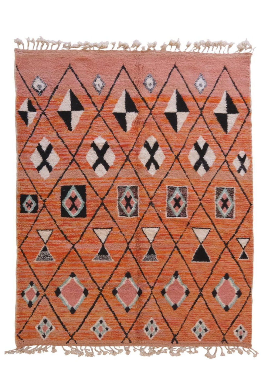 Tapis berbere marocain moderne en laine 221 x 293 cm - AFKliving