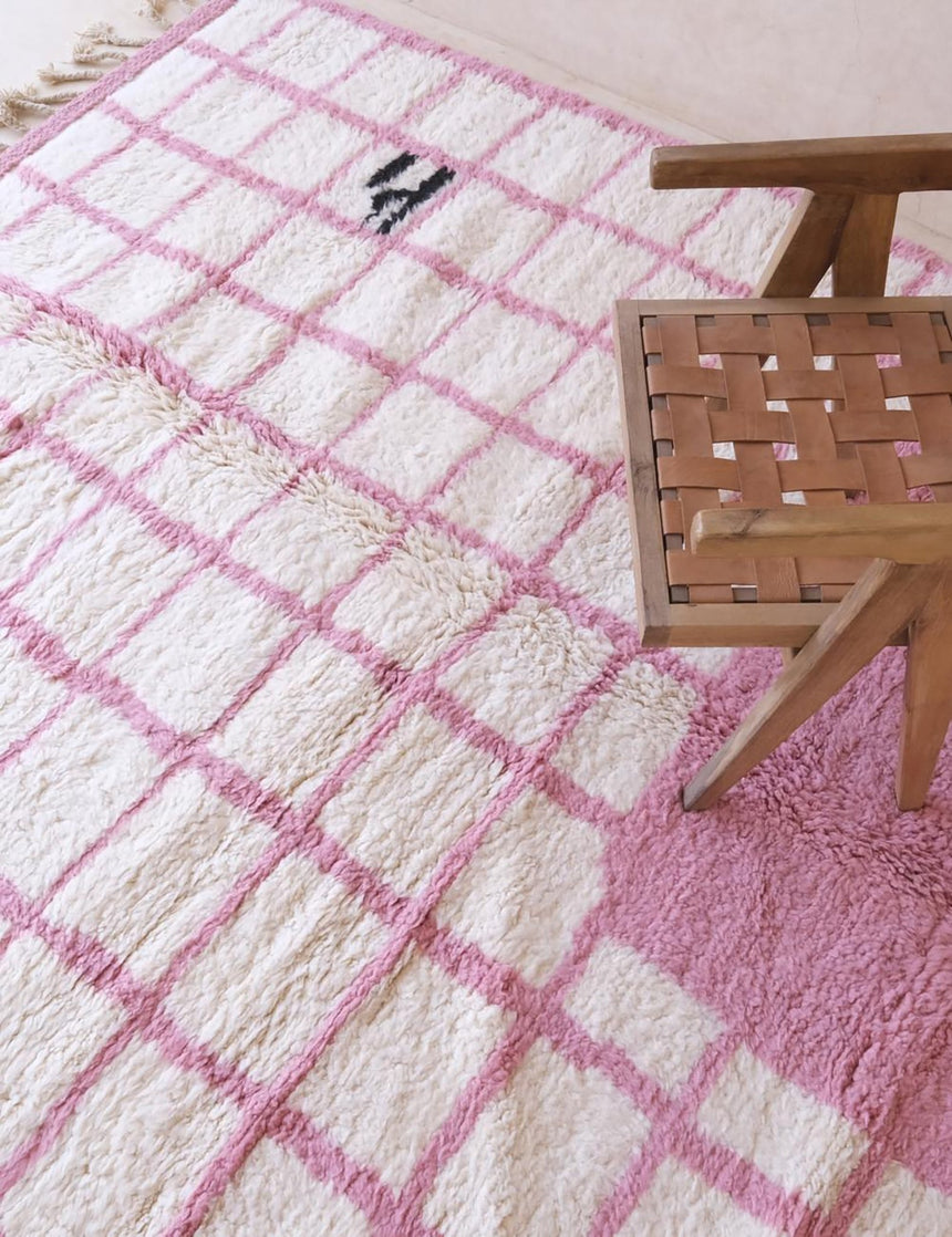 Tapis berbere marocain moderne en laine 222 x 285 cm - AFKliving
