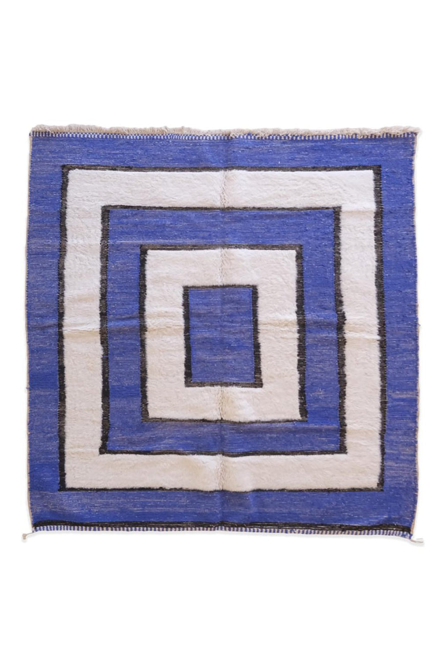 Tapis berbere marocain moderne en laine 233 x 247 cm - AFKliving